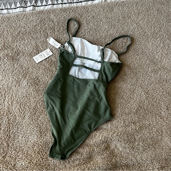Green One-Piece Swimsuit - Picture 4 of 4
